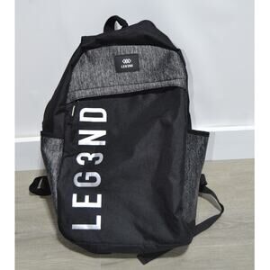LEG3ND Black and Gray Backpack